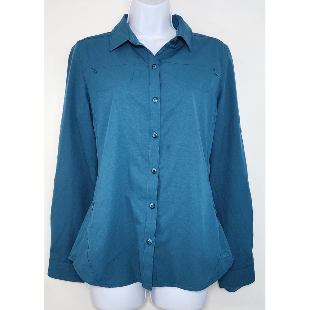 REI Women's Hiking Fishing Button Shirt Size S Gorpcore Outdoors